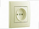 Без заземлення Розетка Lesya крем 705-0303-121 LEZARD, фото 2
