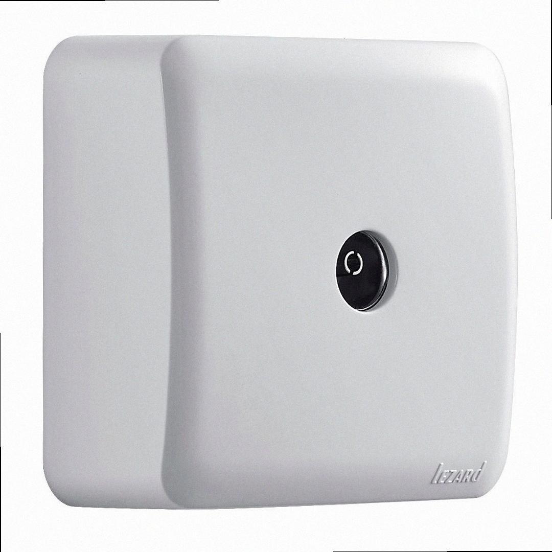 Розетка прохідна ТВ Viola білий 751-0200-129 LEZARD, фото 1