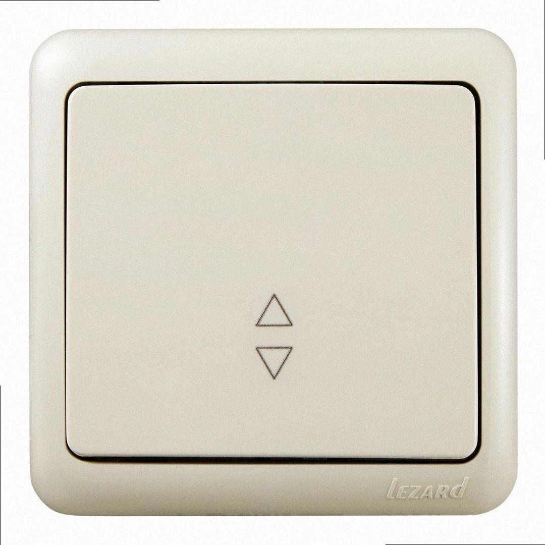 Прохідний Вимикач (12шт/уп) крем 751-0300-105 LEZARD, фото 1
