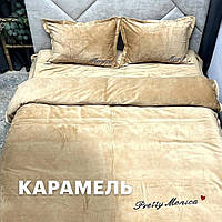 Велюровий комплект постільної білизни Євро розмір 200*230  Pretty Monica
