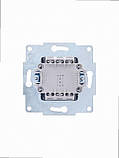 Прохідний Вимикач подвійний VESNA білий (10шт/120шт) 742-0288-106 LEZARD, фото 6