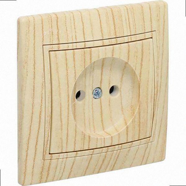 Б/вст Розетка Mira дуб вибілений матовий 701-5252-121B LEZARD, фото 1