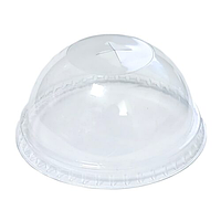 Кришки ПЕТ (на стакани 200-500мл) 50шт d=9,5см Купол з проріззю
