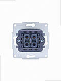 Подвійний Вимикач з підсвічуванням VESNA білий (10шт/120шт) 742-0288-112 LEZARD, фото 7