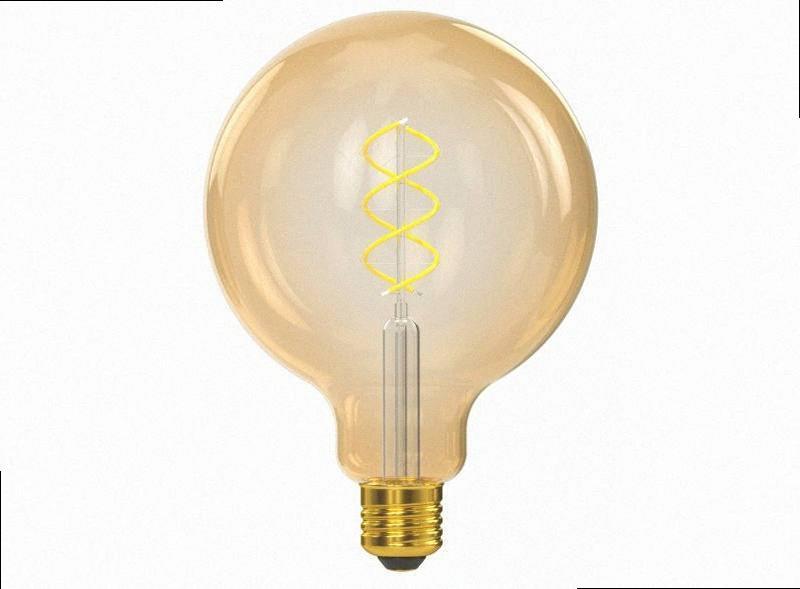 Лампа G125 filament golden spiral 6w E27 1800K (070-HG) 070-HG LUXEL, фото 1
