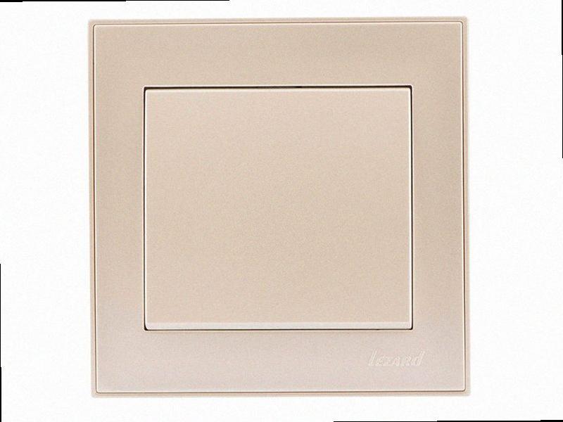 Одноклавішний Вимикач Rain перловий-білий перламутр (без рамки) 703-3088-100 LEZARD, фото 1