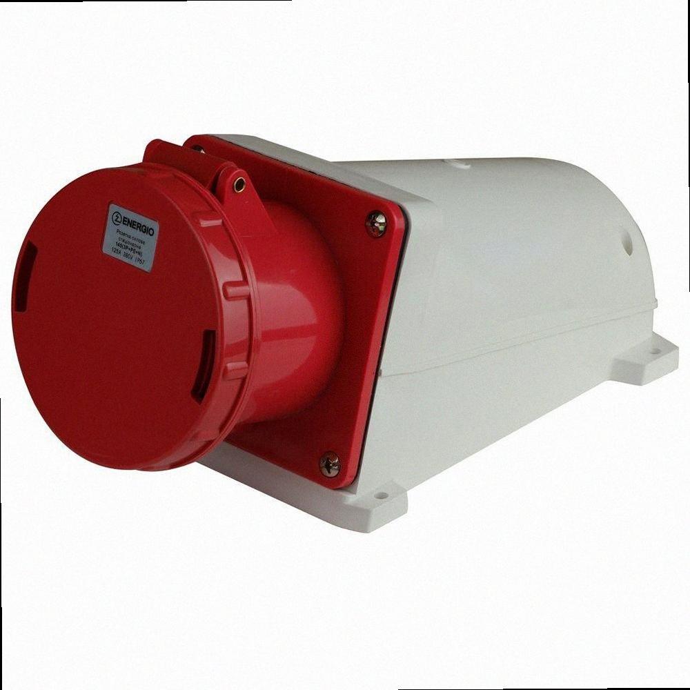 Розетка стаціонарна силова 145(3P+PE+N) 125A 415В IP67 IC-145 ENERGIO, фото 1