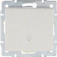 Кнопка дзвінка одноклавішна внутрішня Rain білий 703-0288-103 LEZARD, фото 1