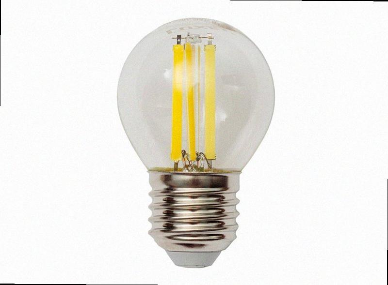 Лампа G45 filament 6w E27 2700K (076-H) 076-H LUXEL, фото 1