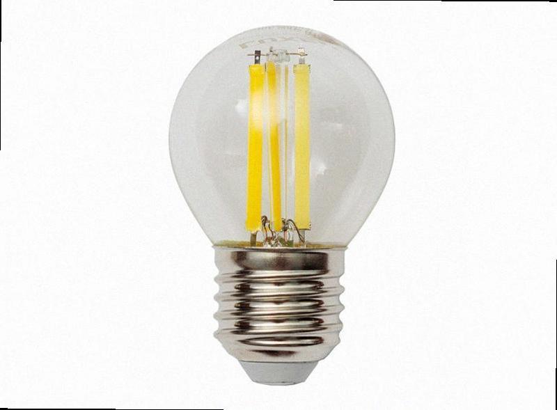 Лампа G45 filament 6w E27 4000K (076-N) 076-N LUXEL, фото 1