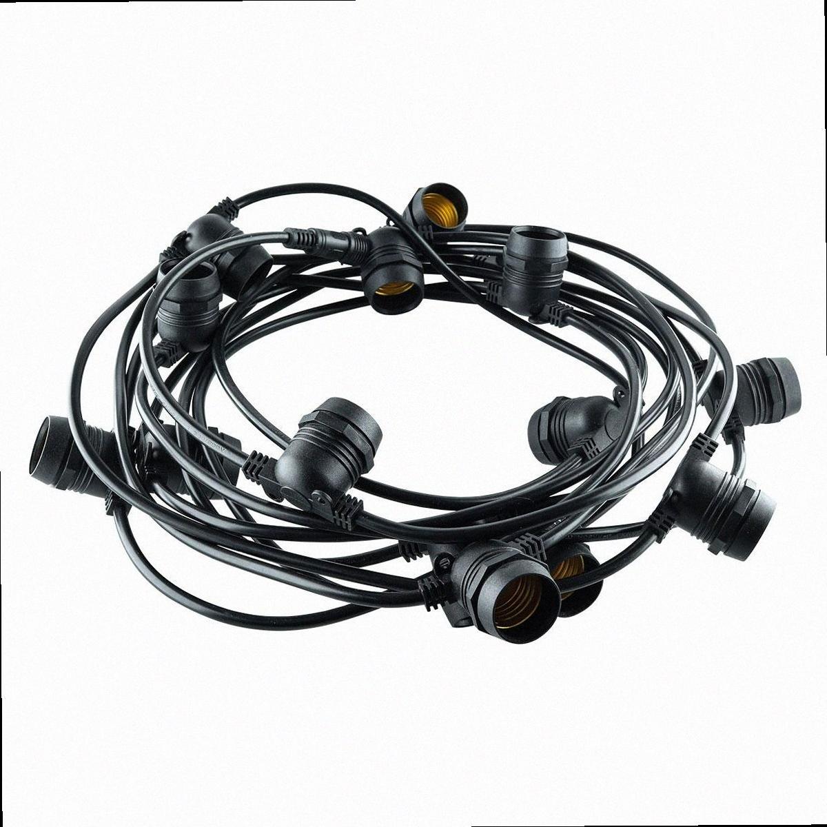 Гірлянда для світлодіодних ламп GI1052067100 IP67 E27*20, 100W, 10,5м 00-00015450 BIOM, фото 1