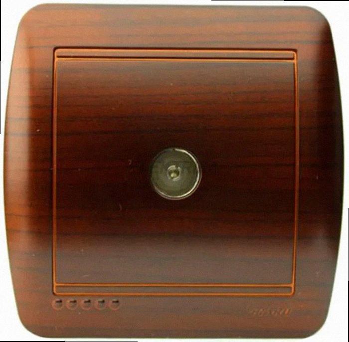 Розетка прохідна ТВ Demet античний кедр 711-0400-129 LEZARD, фото 1