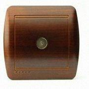 Тв Розетка кінцева Demet античний кедр 711-0400-130 LEZARD, фото 1