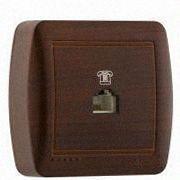 Телефонна євро Розетка Demet античний кедр 711-0400-137 LEZARD, фото 1