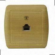 Телефонна євро Розетка Demet клен 711-4700-137 LEZARD, фото 1