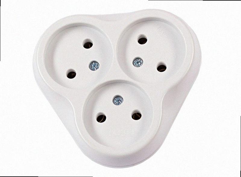 Потрійна розетка 1020 1020 LUXEL, фото 1