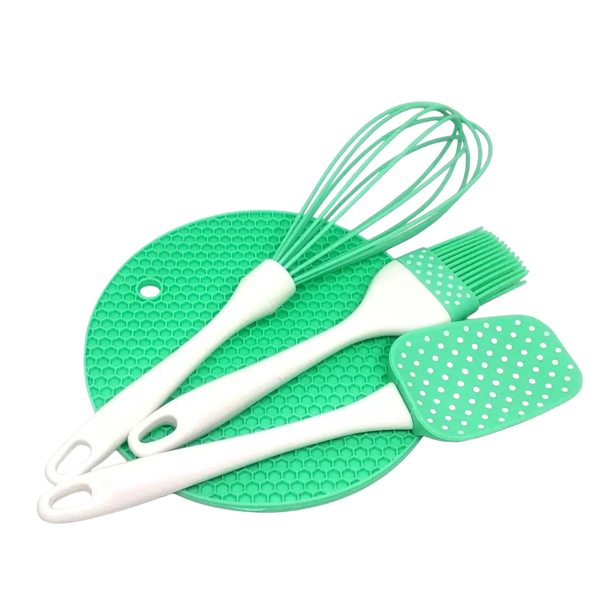 Набір лопатка вінчик пензель килимок A-PLUS (1956 G) Силікон