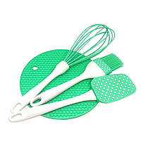 Набір лопатка вінчик пензель килимок A-PLUS (1956 G) Силікон