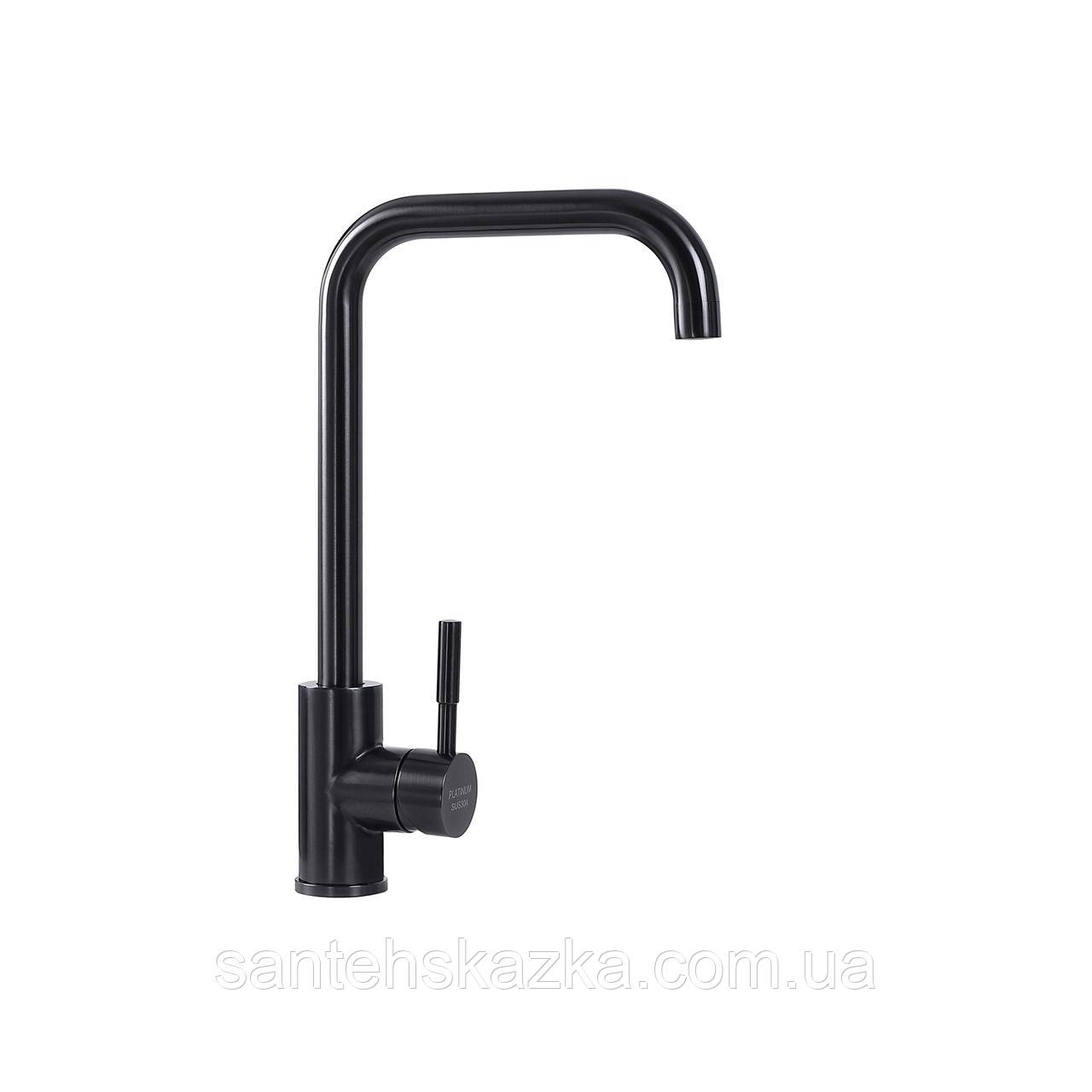 Змішувач кухонний Platinum PVD чорний 8004А-LI, фото 1