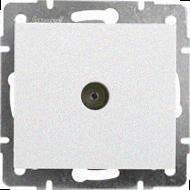 Прохідна Розетка TV Rain білий (без рамки) 703-0288-129 LEZARD, фото 1