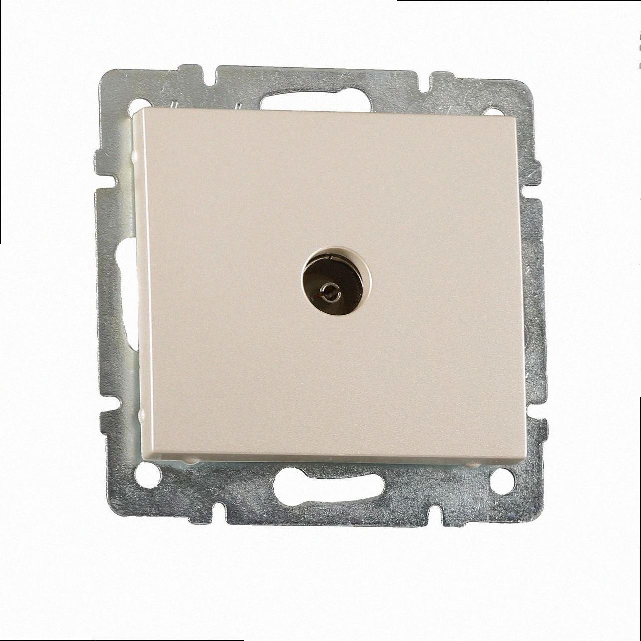 Прохідна Розетка TV Rain крем (без рамки) 703-0388-129 LEZARD, фото 1