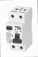 Пристрій вимкнення захисного EN-RE 2P 16А 30 мА тип AC EN-RE-216-30 ENERGIO