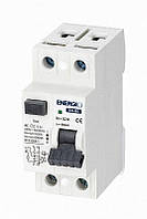 Пристрій вимкнення захисного EN-RE 2P 32А 30 мА тип AC EN-RE-232-30 ENERGIO