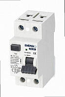 Пристрій вимкнення захисного EN-RE 2P 63А 30 мА тип AC EN-RE-263-30 ENERGIO