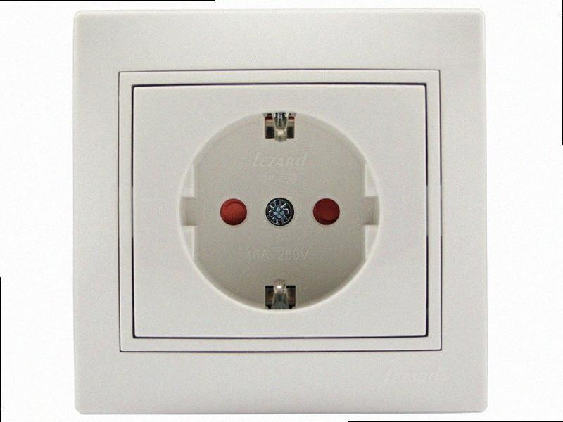 Захист від дітей Розетка Mira білий 701-0202-124В LEZARD, фото 1