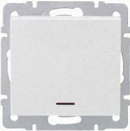 Вимикач із підсвічуванням Rain білий (без рамки) 703-0288-111 LEZARD, фото 1