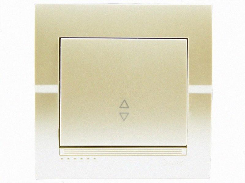 Прохідний Вимикач перлово-білий перламутр 702-3030-105 LEZARD, фото 1