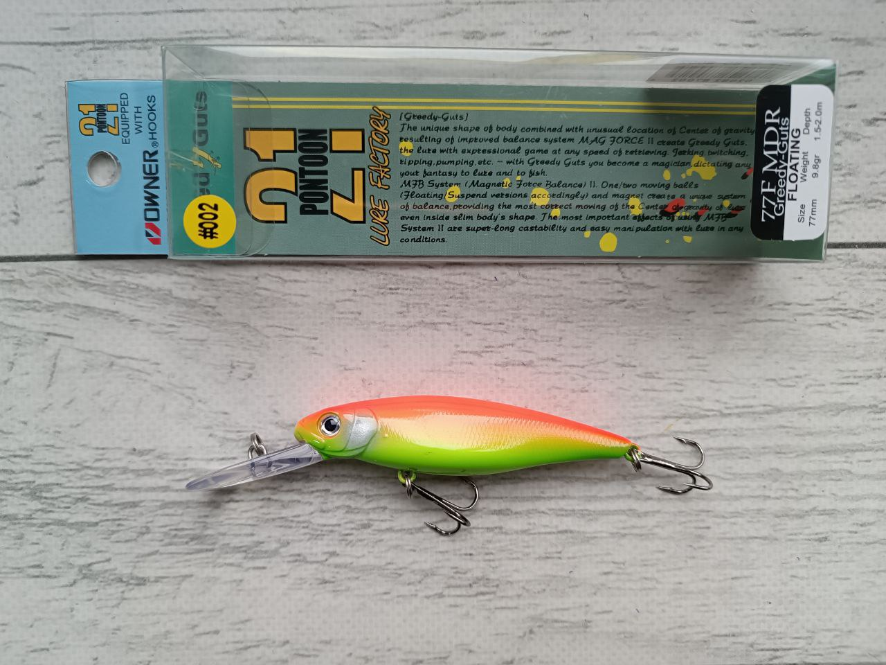 Воблер Pontoon 21 Greedy-Guts 77F MDR
