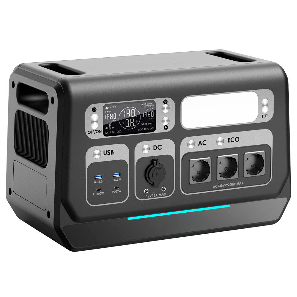 Портативна зарядна станція SEGRE 2400W (SGR-PPS2400-3), 2048Wh (BRIDNA), Wi-Fi