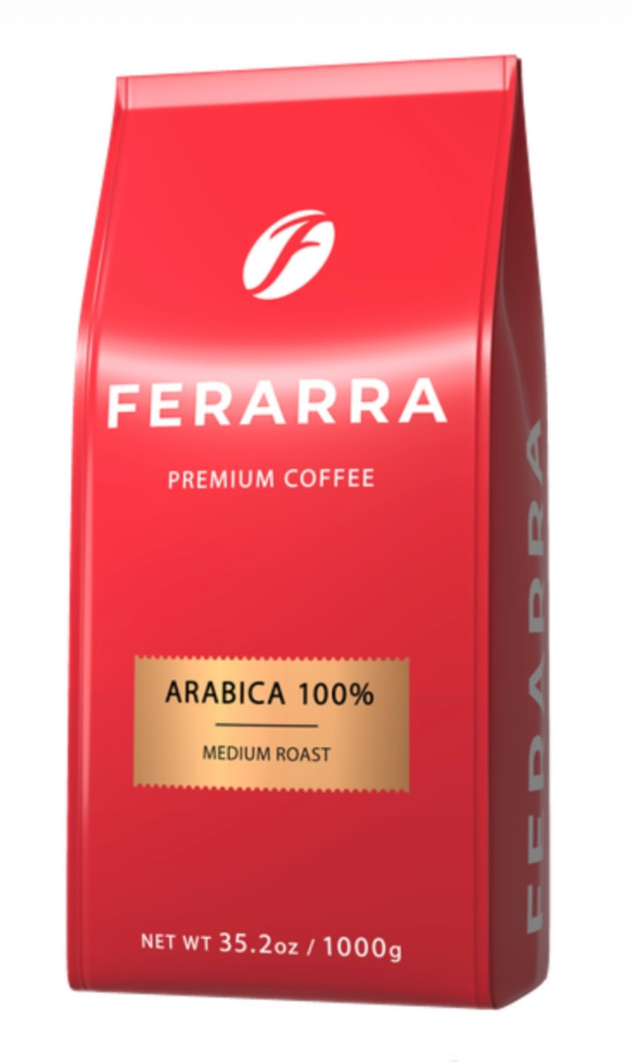 Кава у зернах Ferarra Caffe 100% Arabica з клапаном 1 кг, фото 1
