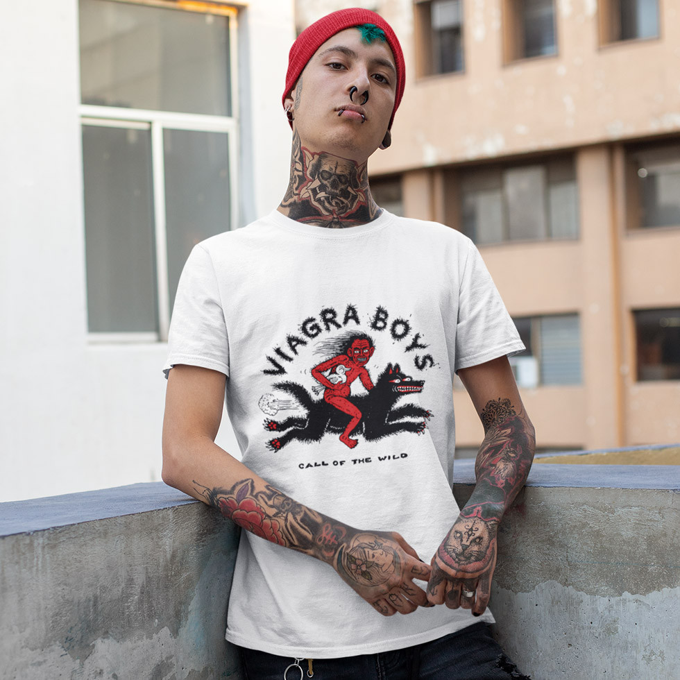 Футболка унісекс Viagra Boys (Call of the Wild) S білий, фото 1