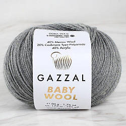 Gazzal Baby wool (Газзал бебі Вул) 818 сірий