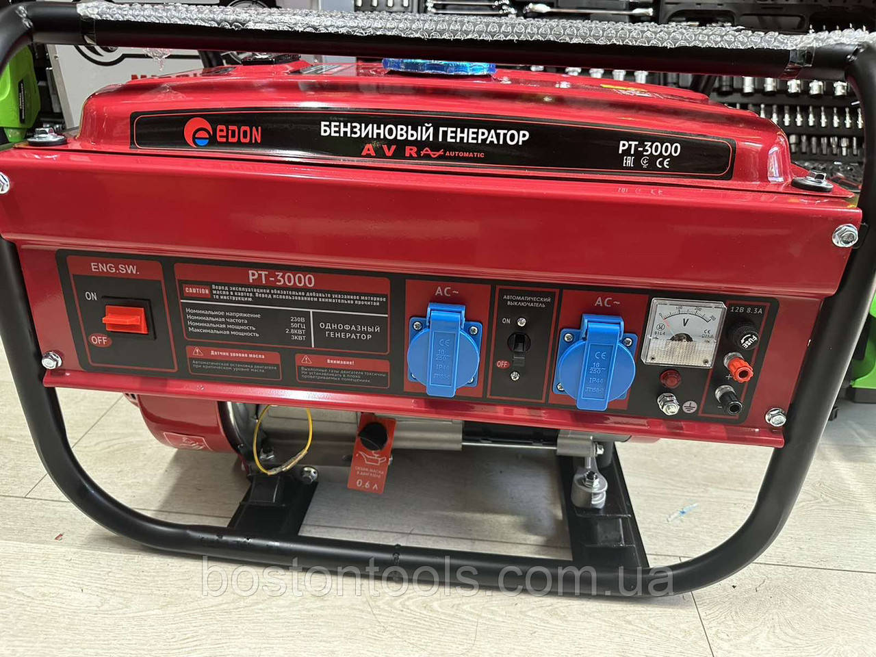 Бензиновий генератор EDON ED PT-3000, потужність 3.0 кВт, фото 1