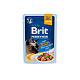 Корм вологий Brit Premium Delicate Fillets in Gravy Tuna для котів філе в соусі тунець 85 г, фото 3