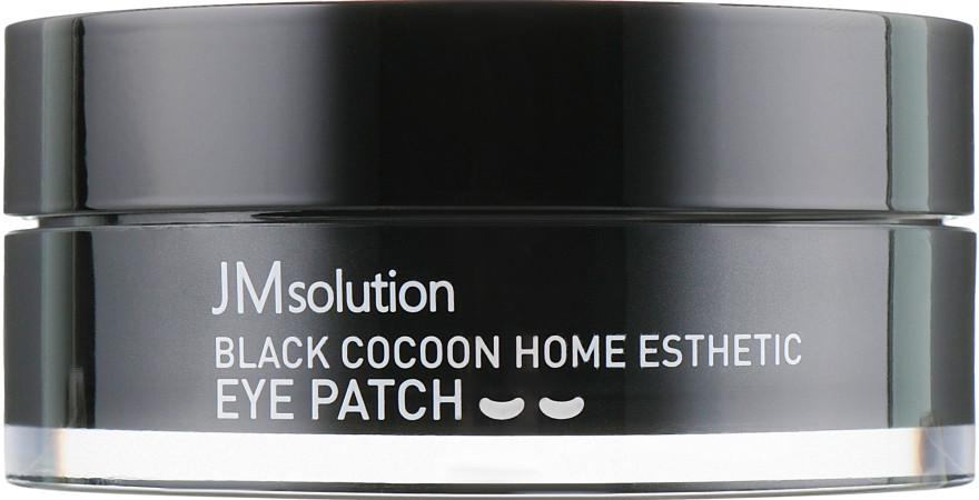 Патчі гідрогелеві з екстрактом чорного кокона JMsolution Black Cocoon Home Esthetic Eye Patch 60 шт, фото 1