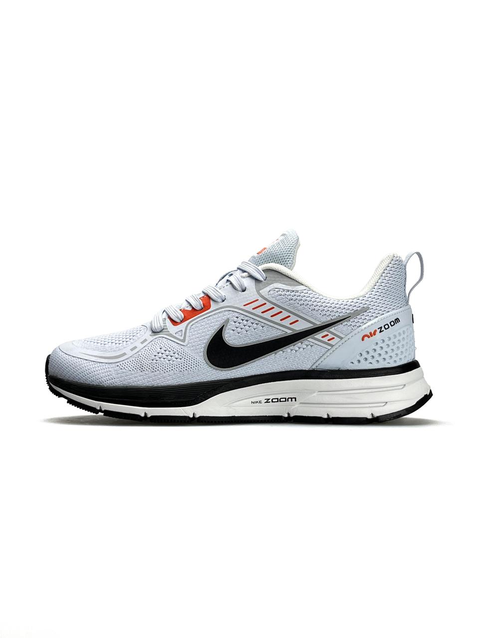 Чоловічі текстильні кросівки Nike Air Zoom Grey Black, чоловічі текстильні кеди Найк сірі 41