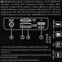 Портативна Bluetooth-колонка Hoco HC22 Auspicious sports BT speaker Black, фото 5