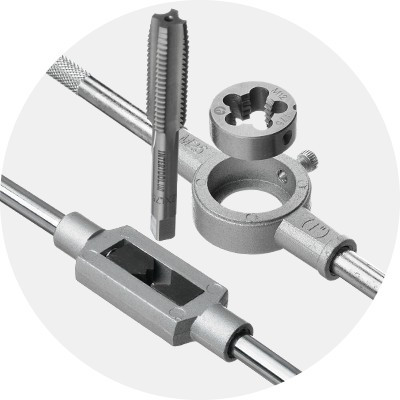 Набір плашок M3-M12 та мітчиків M3-M12, 40 од. INTERTOOL SD-8040