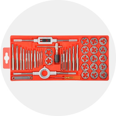 Набір плашок M3-M12 та мітчиків M3-M12, 40 од. INTERTOOL SD-8040
