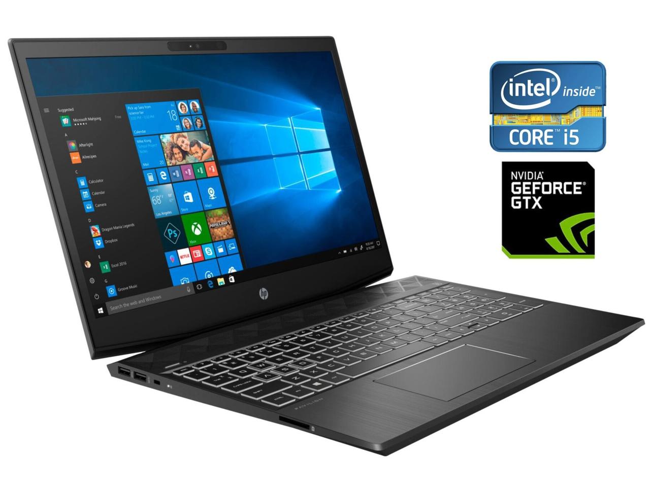 Ігровий ноутбук Б-клас HP Pavilion Gaming 15-cx0073nw/ 15.6" 1920x1080/ i5-8300H/ 8GB RAM/ 256GB SSD/ GTX 1050 Ti 4GB