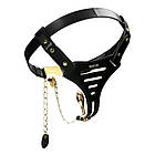 Пояс вірності Lockink Sevanda Beg Ask з анальною пробкою та повідцем для жінок розмір L