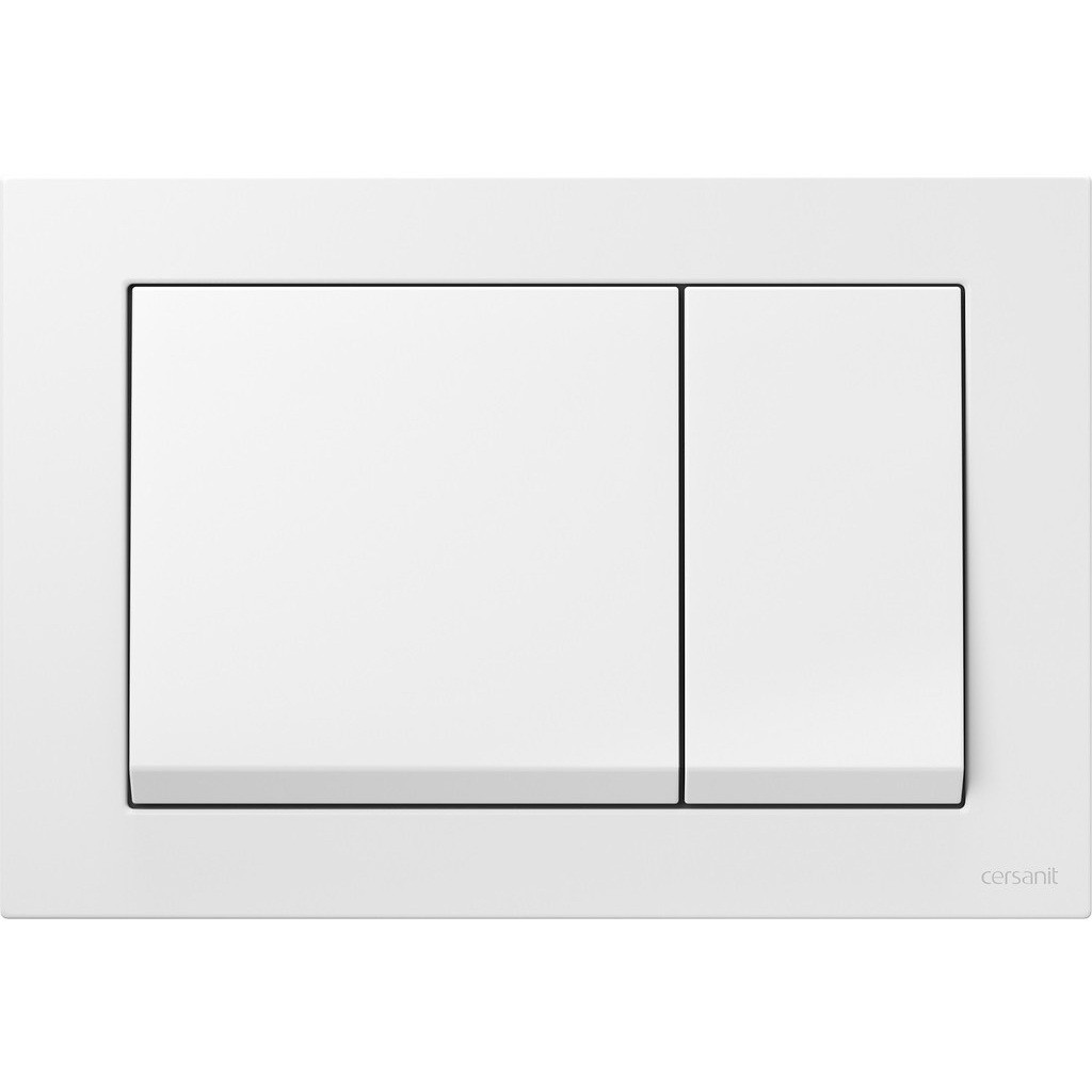 Кнопка зливу для інсталяції CERSANIT подвійна біла 234609 K97-516, фото 1