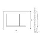 Кнопка зливу для інсталяції CERSANIT подвійна глянцева хром 234610 K97-509, фото 2