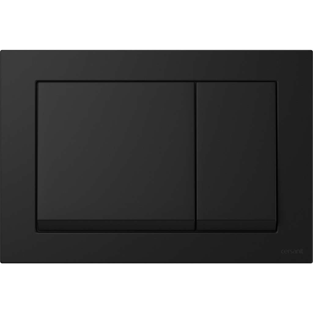 Кнопка зливу для інсталяції CERSANIT подвійна матована чорна 234612 K97-0574, фото 1