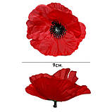 Штучні квіти букет червоні маки, 35см, фото 4