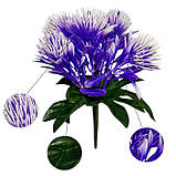 Штучні квіти букет астра заливка пластикова, 19см, фото 5